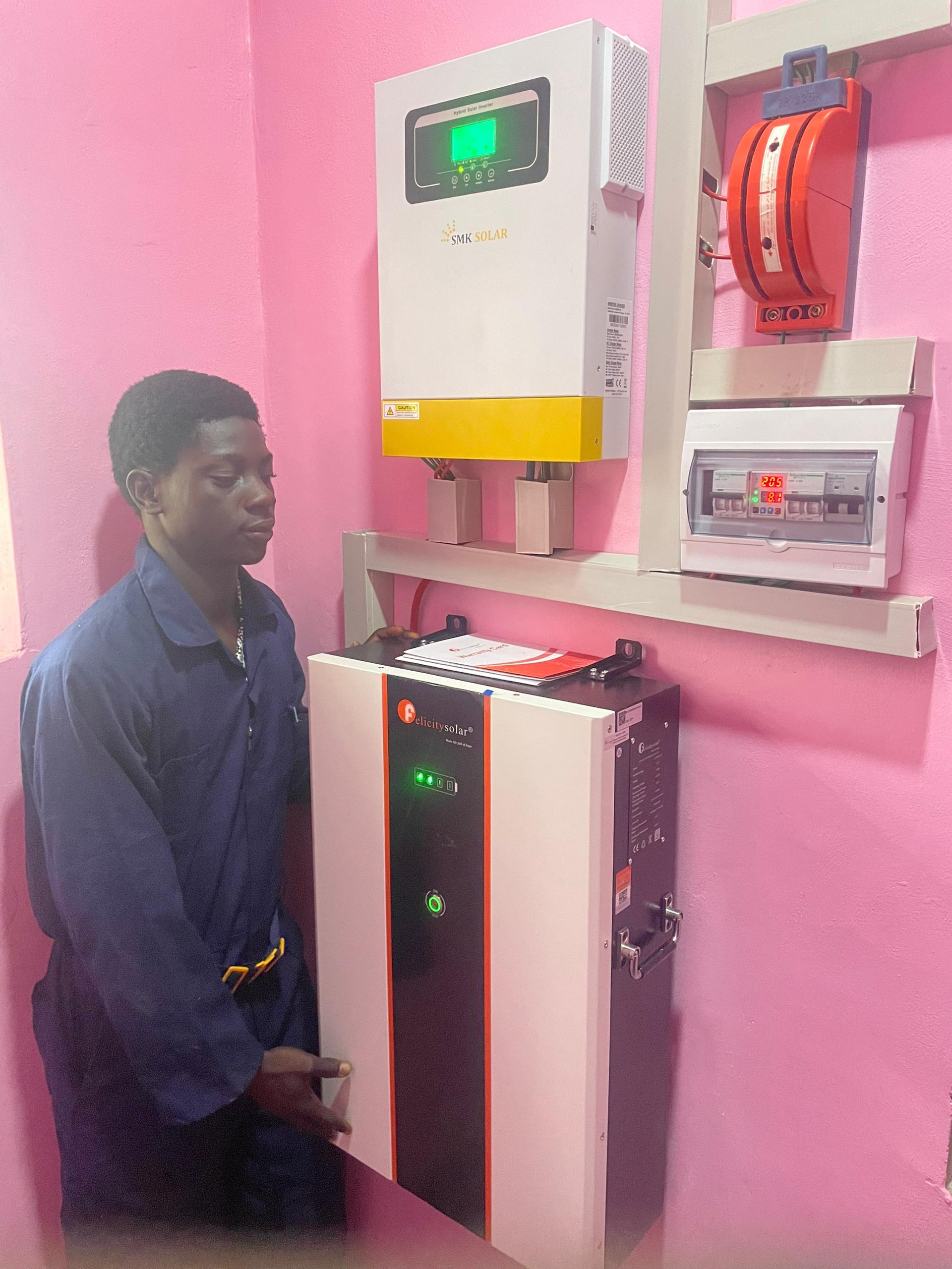 Solar and security system installation by Ramlad Global Technology in Nigeria